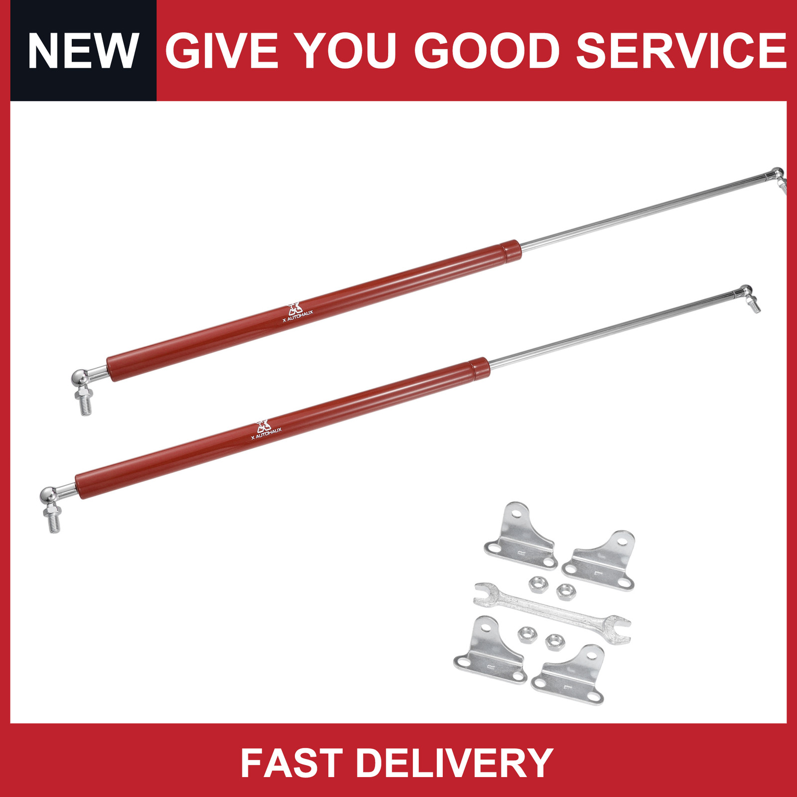 Universal 30inch 200lb/890N Red Lift Supports Struts Shocks Gas Spring Pack of 2