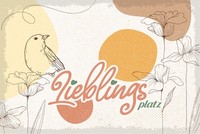 Holzschild 12X18 Cm Lieblingsplatz Blumen Vogel Deko Geschenk Schild