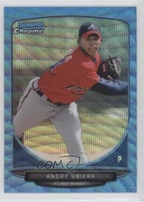 2013 Bowman Chrome Prospects Wrapper Redemption Blue Wave Refractor Andry Ubiera