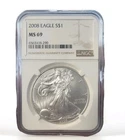2008 American Silver Eagle NGC GRADED MS 69 Brown Label