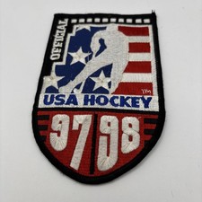 Authentic USA Hockey 97/98 Official Jersey Uniform Insignia Patch Olympic P58