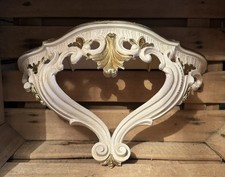 Aged Ornate Gold and Cream Plastic Shelf #MCH334