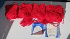 Lot of 46 Granny Square Singles red Colors Crafting; 5 x 5 inchers — photo 1