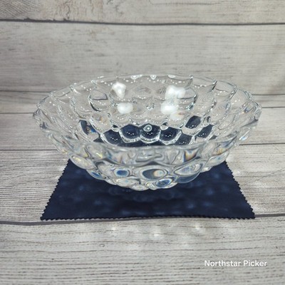 Orrefors Sweden Crystal Bowl ''Shallow Shell'' H 85mm x W 190mm by Anne Nilsson
