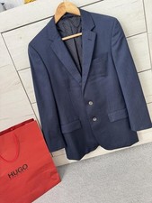 Mens Hugo Boss Blazer Navy Wool S