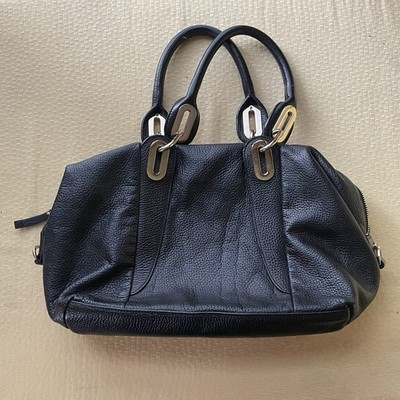 Vintage Gianfranco Ferre Ferre Milano Black Leather Purse y2k Everyday Bag