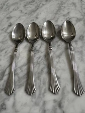 Rogers International “Cascade” Korea Set of 4 Teaspoons Stainless Flatware