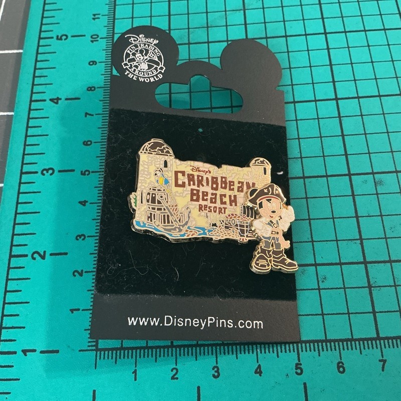 Disney Pin Caribbean Beach Resort Pirate Mickey Mouse WDW 2009