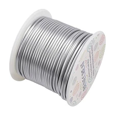 BENECREAT Silver 12 Gauge Aluminum Wire 100FT for Jewelry Beading Craft Work