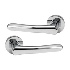 UAP Fern Internal & External Door Handles Pair- Premium Zinc Lever Design