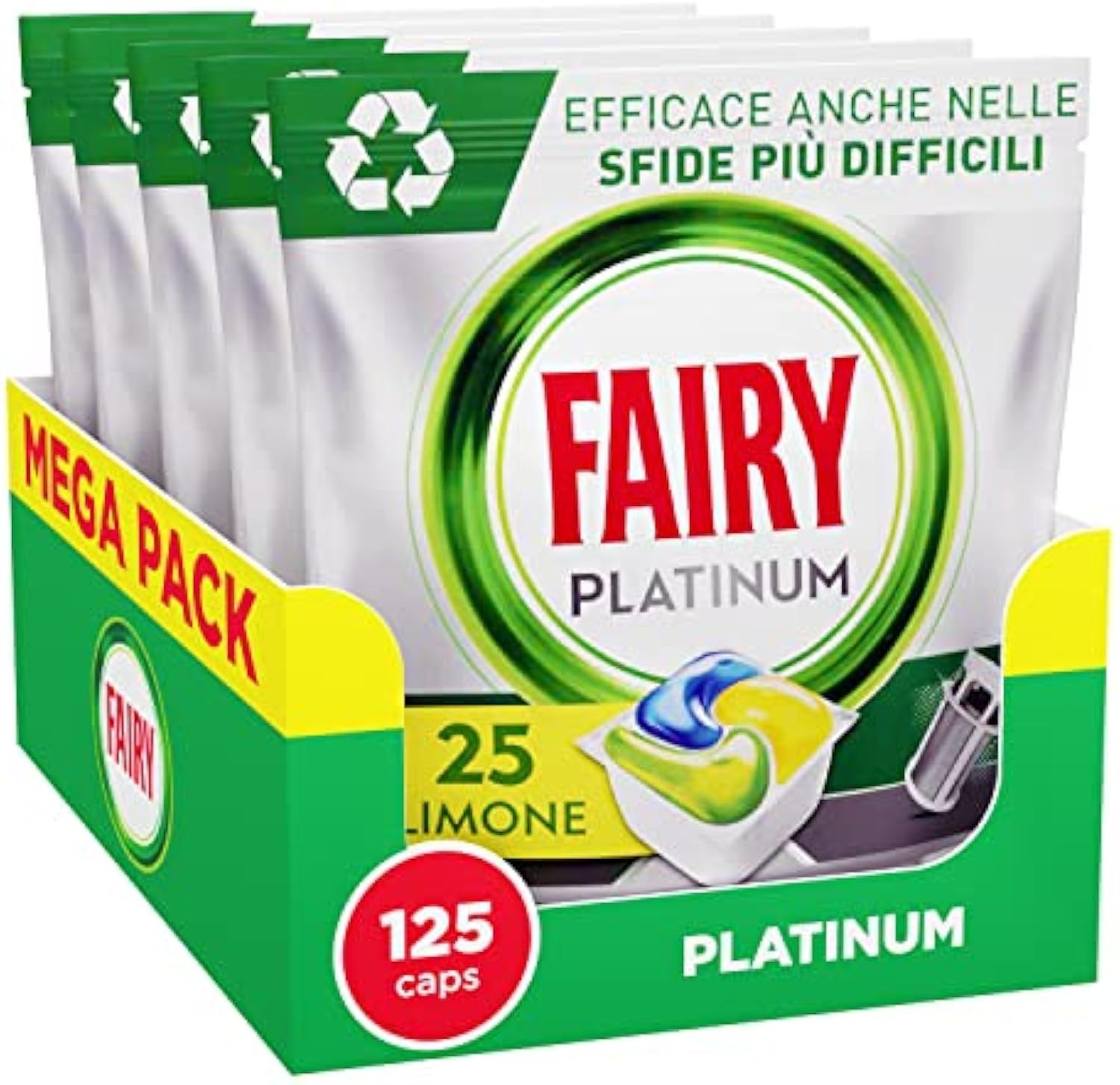 Stock 125 Fairy Platinum Lavastoviglie - Prezzo imbattibile al lavaggio