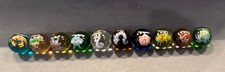 Pok mon Logo Printed Glass Marbles Lot of 10 Kabuto Starmie Onix Jolteon