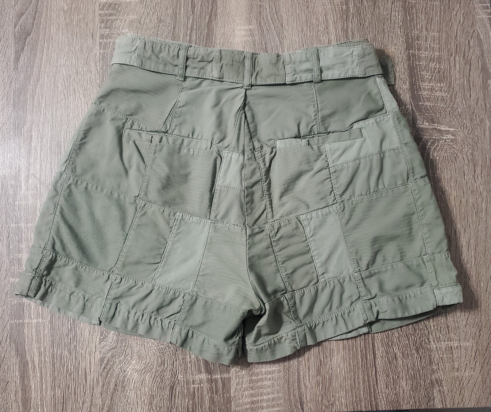 J.Crew Size 2, D-ring Patchwork Short Cuffed Pre-… - image 3