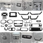 Carbon Fiber Full Decor Accessories Trim for Jeep Wrangler JL JT 2018+ 23Pcs Set