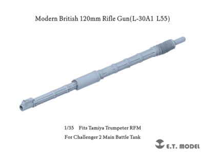 ETModel P35-346 1/35 Modern British 120mm Rifle Gun(L-30A1 L55) 3D Print