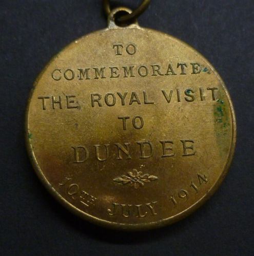 George V Royal Visit Base Metal Medallions 1912-34 Local Issues Listed by Town - Bild 27 von 40
