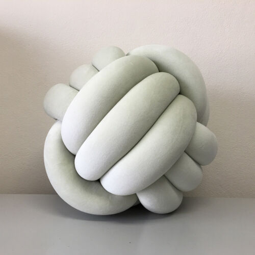 Velvet Plush Knot Cushion Modern Decorative Pillow 25cm and 40cm Handmade Twist - Picture 2 of 20