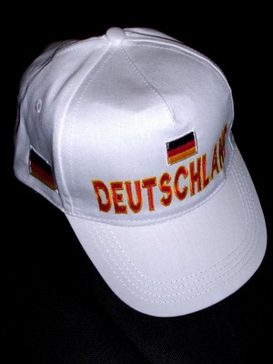Deutschland Cap Kappe WM 2018 Germany Cap Fankappe Fancap schwarz und weiß