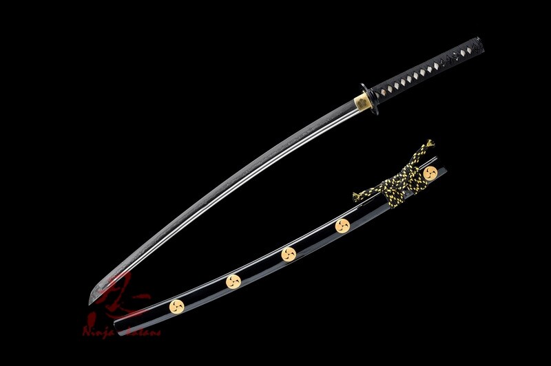 battle ready arcilla templada t10 acero choji hamon japonés samurai katana afilada