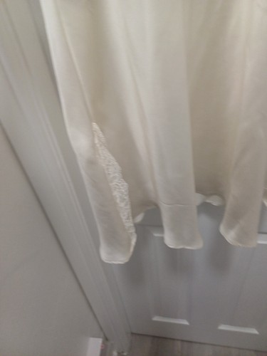 M&S ROSIE Satin Printed Short Chemise Nightdress Size 10 IVORY - Picture 8 of 9