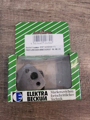 Elektra Beckum Profilmesser + Abweiser BG Nr. 22, 4- teilig NEU + OVP