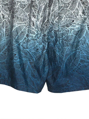 NITAGUT Men's Swimwear Sports Shorts Leaf Pattern Swim Trunks Lightweight Size L - Picture 10 of 10