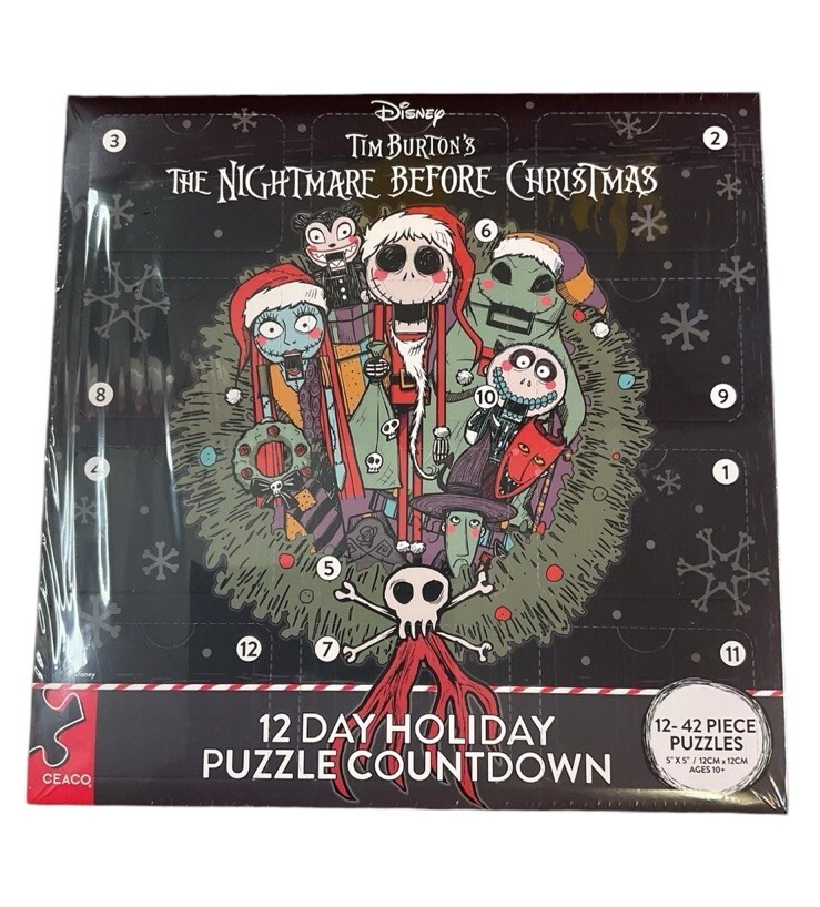 Nightmare Before Christmas 12 Day Holiday Countdown Puzzle | eBay