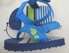 NEW Infant toddler 12-18-24 months Size 5 or 6 CROCODILE Sandals Flip Flops Blue