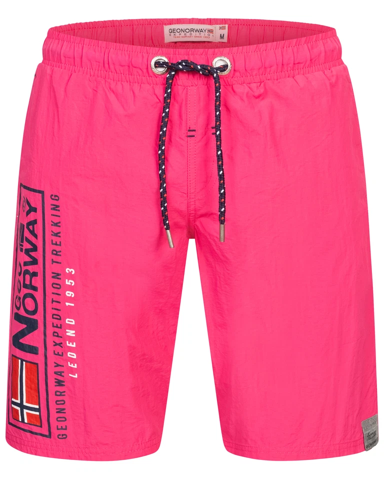 Geographical Norway Herren Bade Hose Bade Short Schwimmshort Sommer Lang Bermuda - Bild 3 von 4