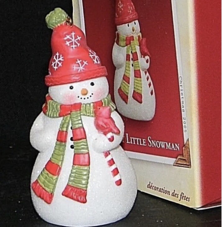 Hallmark Keepsake Christmas Ornament A Happy Little Snowman Winter Vintage Decor