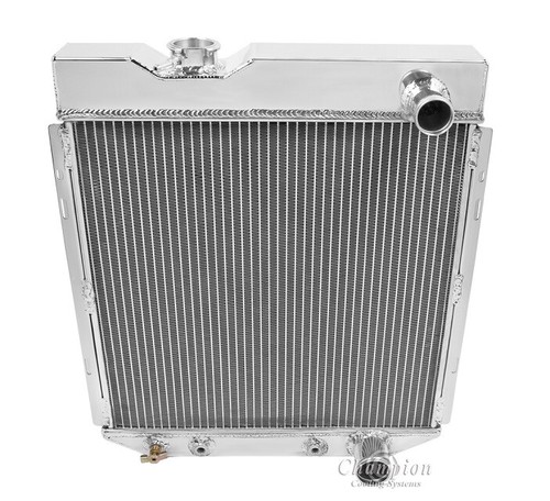 1964-1966 Ford Mustang Champion Radiator 3 Row Plus SPAL 16" Medium Profile Fan - Picture 3 of 4