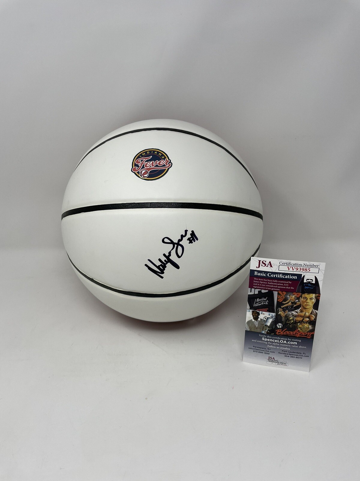 NaLyssa Smith Autographed Signed Baylor Bears FULL SIZE INDIANA FEVER BASKETBALL JSA COA RARE 