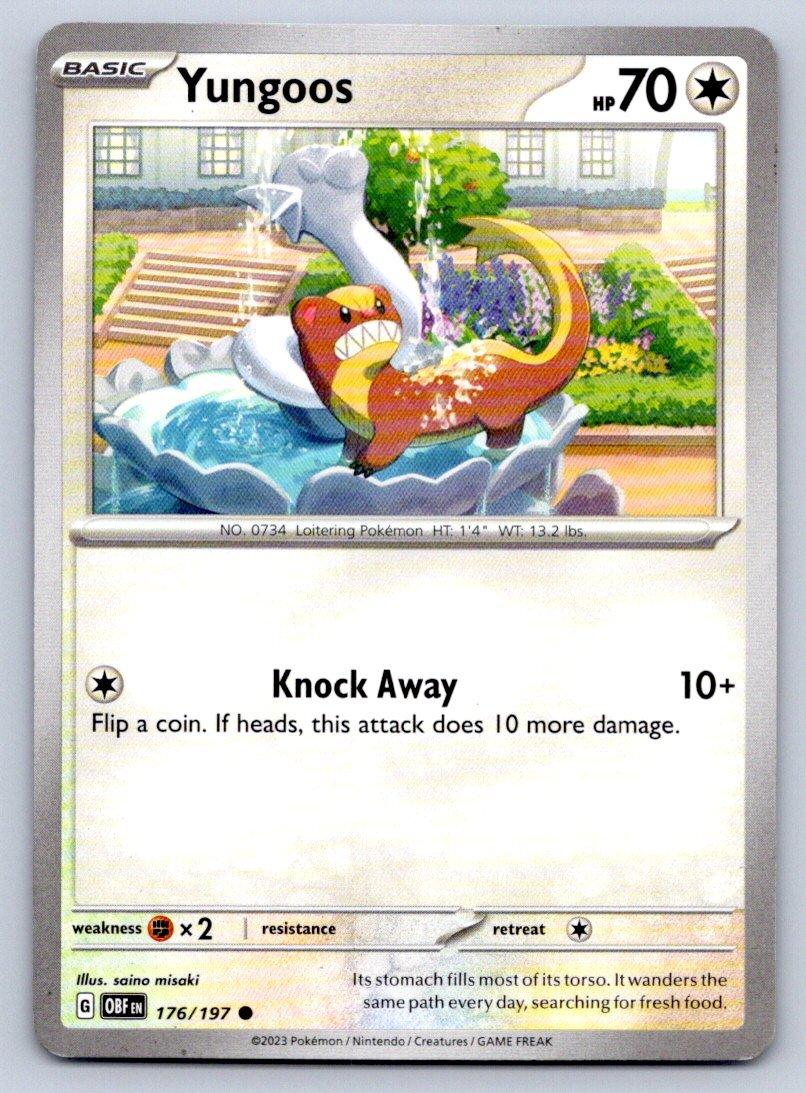 Yungoos SV03: Obsidian Flames #176/197 Common | eBay