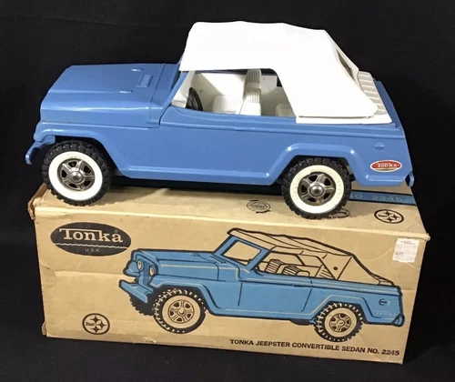 1970 Blue Tonka Jeepster Convertible Sedan No. 2245 With Box Look book