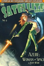 Vintage Sci Fi Illustration; Green Space Godess; Sci Fi Poster - 16x20  Paper