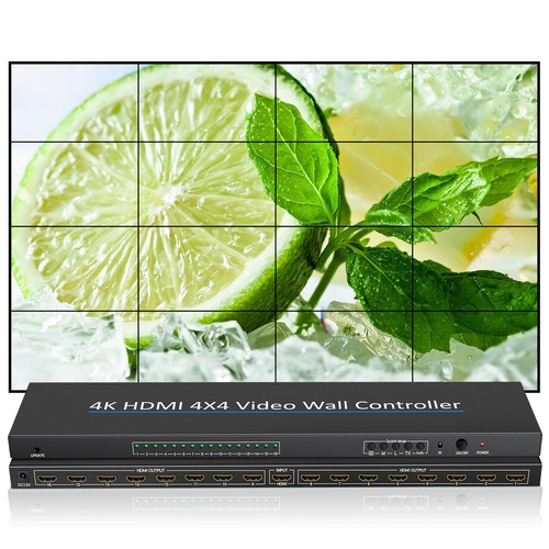 Video Wall Controller 4K Compatible 4X4 2x2 Compatible 1 Input W6Y3 - Picture 6 of 12