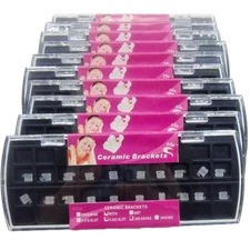 Dental Orthodontic Ceramic Bracket Braces Roth MBT 0.022/ 018 Hooks 3 4 5