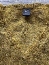 Y's by Yohji Yamamoto Mohair Wool Knit V-neck Sweater Lightweight