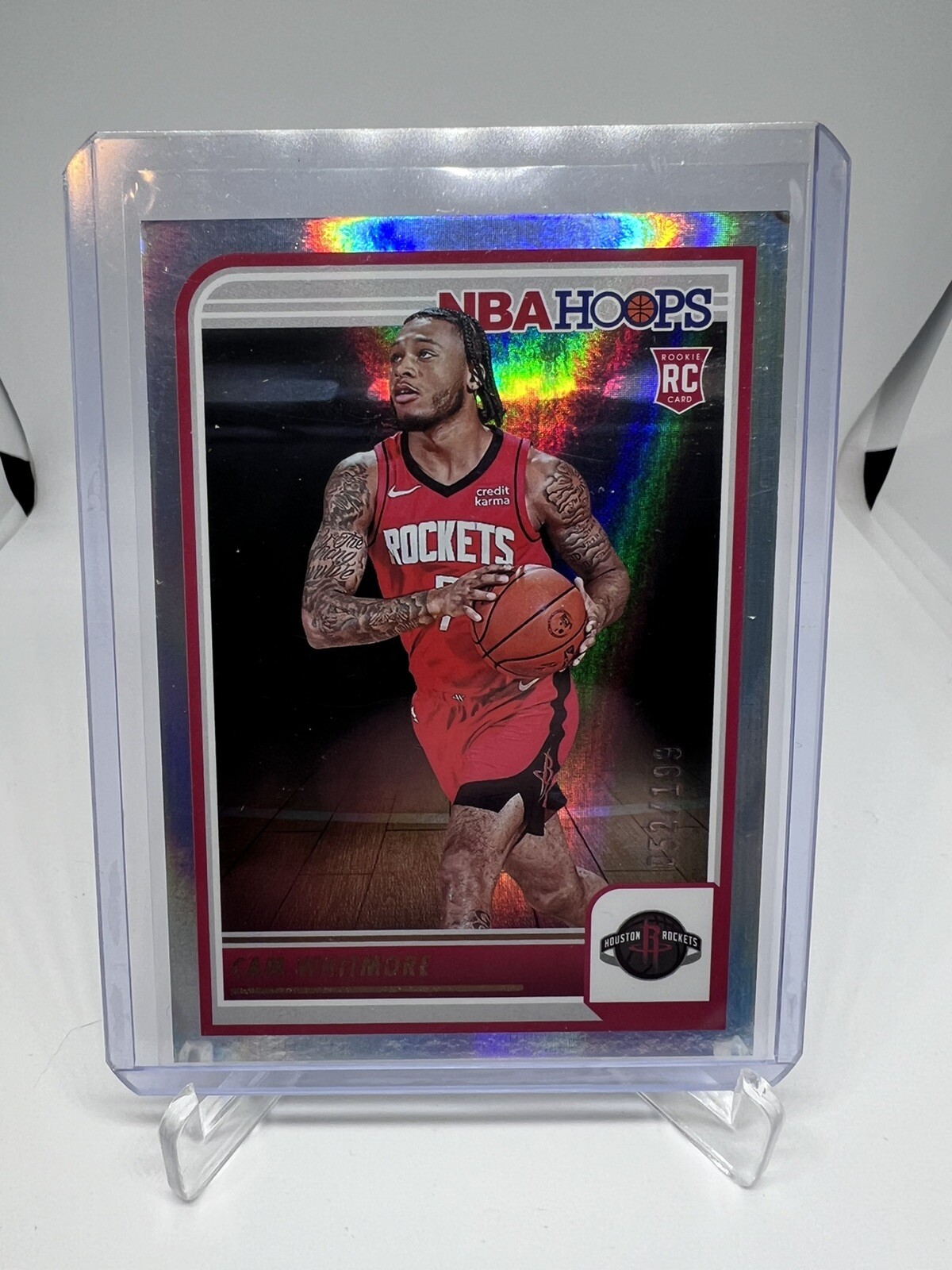 Cam Whitmore 2023-24 Panini NBA Hoops #265 PREMIUM FOIL PARALLEL RC /199