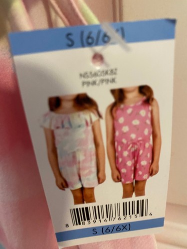 BRAND NEW GIRLS SIZE 6-6X 2 PACK ZUNIE GIRL ROMPERS - Picture 5 of 9