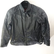 Bilt Women's Motorcycle Jacket BLM13 Mesh Black Padded Full Zip Biker Size WXL