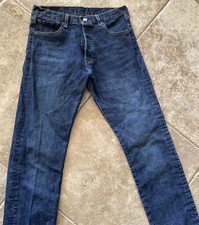 Levi's 501XX Redline Selvedge Jeans L5155 Mexico Sz 30X30 Dark Blue Nice Jeans