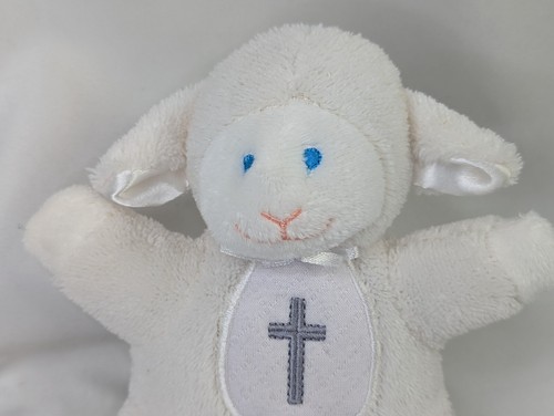 Mary Meyer Lamb Rattle Plush Sheep White Christian Stuffed Animal Toy - Picture 2 of 4