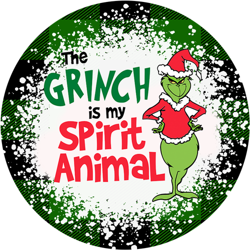 Handgefertigte 4" Runde Keramik Untersetzer Kork Unterlage-Grinch-Weihnachten-Spirituell-Geschenk - Bild 10 von 13