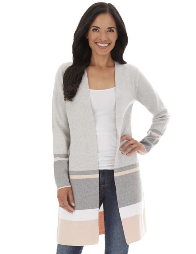 Women's Apt. 9 Printed Long Cardigan 