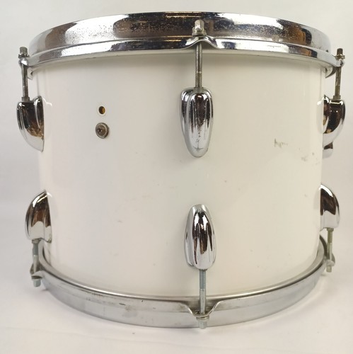 *Slingerland 9x13" Tom Drum 70s White Gloss Wrap Sound King Stick-Saver Felgen USA - Bild 5 von 14