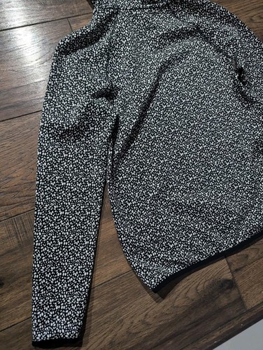 Nike Women's Black & White Therma Fit Fleece Lined Active Outdoor Hoodie Small - Picture 16 of 19