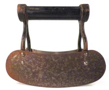 Food Chopper Slicer Double Blade Black Wood Handle Kitchen Utensil Tool Vintage