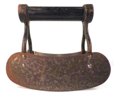 Food Chopper Slicer Double Blade Black Wood Handle Kitchen Utensil Tool Vintage