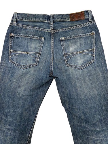 X2 Quality Denim Jeans M11 Slim Low Rise Straight Blue Mens SZ 29x30 EUC - Picture 8 of 10